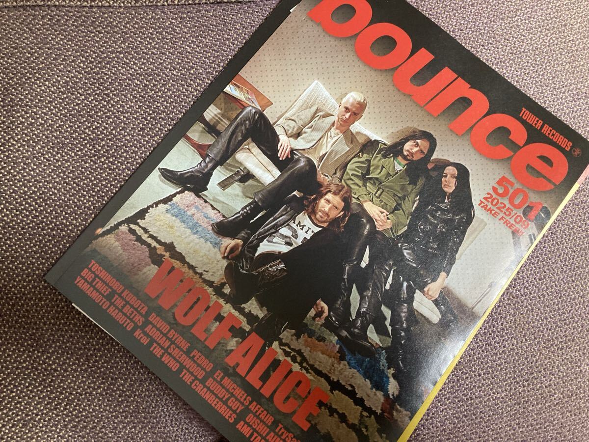 bounce 501 タワレコバウンス 久保田利伸 ウルフ・アリス/PEDRO/ビッグ・シーフ/TrySail/チープ・トリック/デヴィッド・バーン拍卖