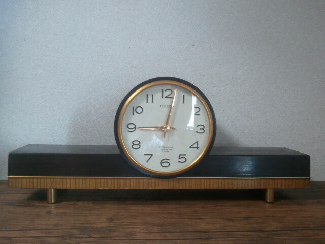 ☆r☆【昭和レトロ アナログ時計】セイコー ストライキング トランジスタ クロック SEIKO STRIKING/インテリア 置時計拍卖