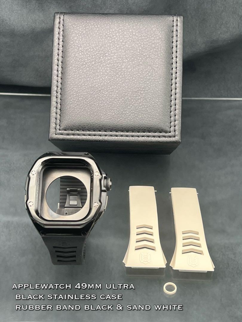 アップルウォッチ ウルトラ ultra 49mm ステンレスケース ベルト2本拍卖