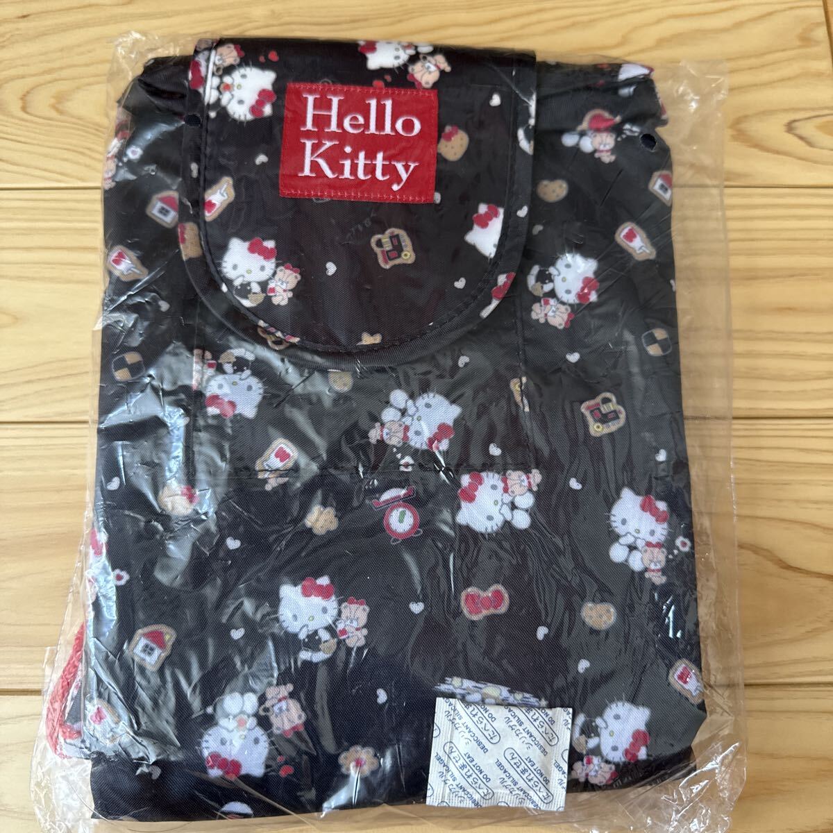 ハローキティ 風呂敷巾着 ポーチ バッグ ブラック サンリオキャラクター キティちゃん 新品未使用拍卖