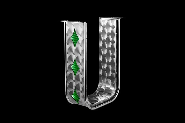 4t用 中型用■マニア必見 新品⇒菱抜きシャフトガード ステンレス ウロコ&ウロコ  アンドン緑色 丸棒1cm巻き デコトラ:U4-U拍卖