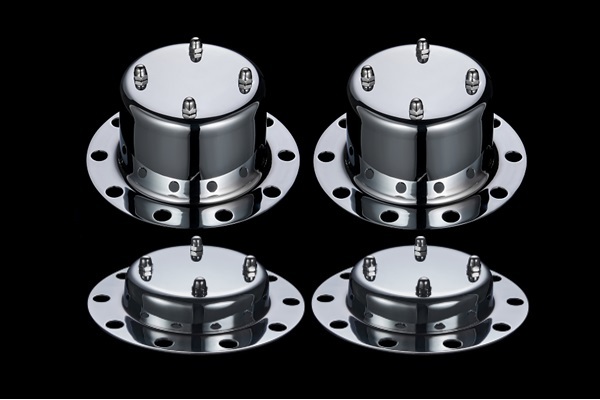 プロフィア テラヴィ■新品⇒大型22.5 ISO 取付ブラケット金具&リア ハブキャップ 1デフ+ひきずり ホイールスピンナー :72 22.5B-10穴,B1拍卖