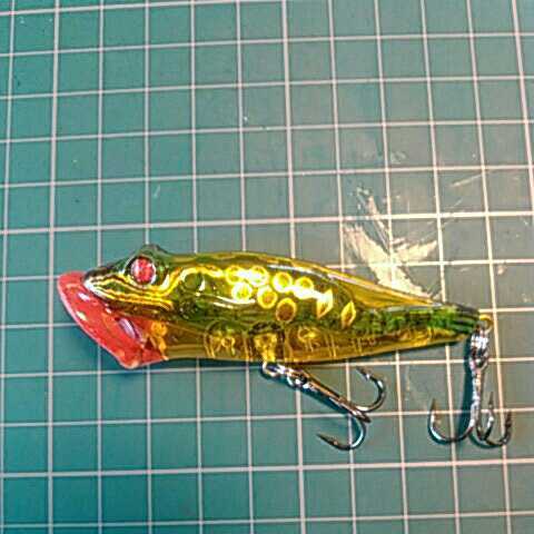 カエルのポッパー 80mm 12g 検)珍品 B級ルアー ブラックバス チヌ チニング カエルX ナマズ 鯰 野池 蛙 トップウォーター スモール拍卖