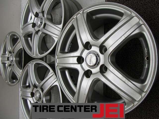 15インチ シビラ 6J+43 114.3 セレナ 中古アルミホイール4本セット 送料無料(A15-5482)拍卖