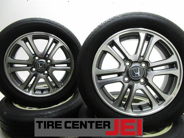 14インチ ホンダ N-BOX純正 155/65R14 4.5J+40 軽自動車 中古タイヤ 中古アルミホイール【4本セット】 送料無料(MA14-4498)拍卖