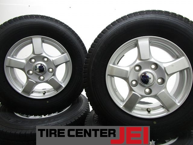 13インチ 165R13 8PR 5J+50 114.3 ライトエース/タウンエース 中古スタッドレスタイヤアルミホイール4本セット送料無料(SA13-4507)拍卖