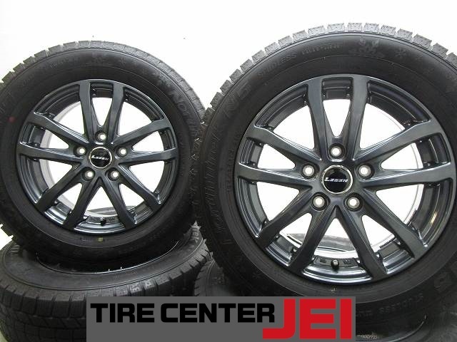15インチ バリ溝 195/65R15 6J+53 114.3 ノア/ヴォクシー 中古スタッドレスタイヤホイール4本セット送料無料(SA15-4509)拍卖