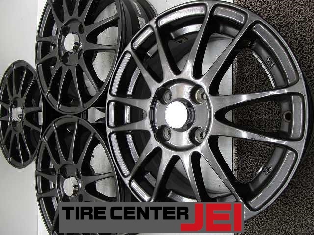 14インチ レンブラント 5.5J+38 100 コンパクトカー 中古アルミホイール【4本セット】送料無料(A14-5506)拍卖