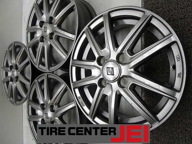 14インチ ゼイン 4.5J+45 100 軽自動車 中古アルミホイール【4本セット】送料無料(A14-5513)拍卖