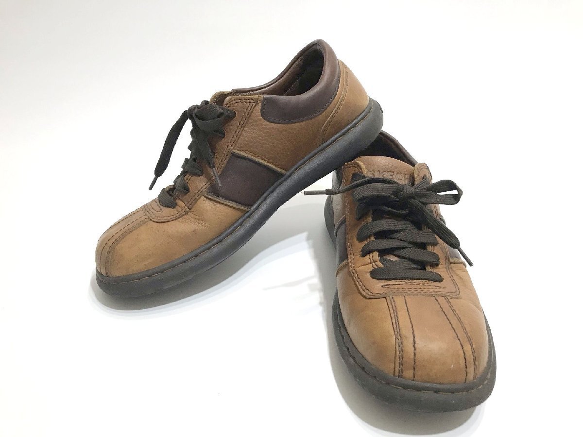 ■【YS-1】 スケッチャーズ SKECHERS スニーカー ■ コンフォート シューズ 25.5cm ブラウン 茶系 ■ メンズ 【同梱可能商品】■D拍卖