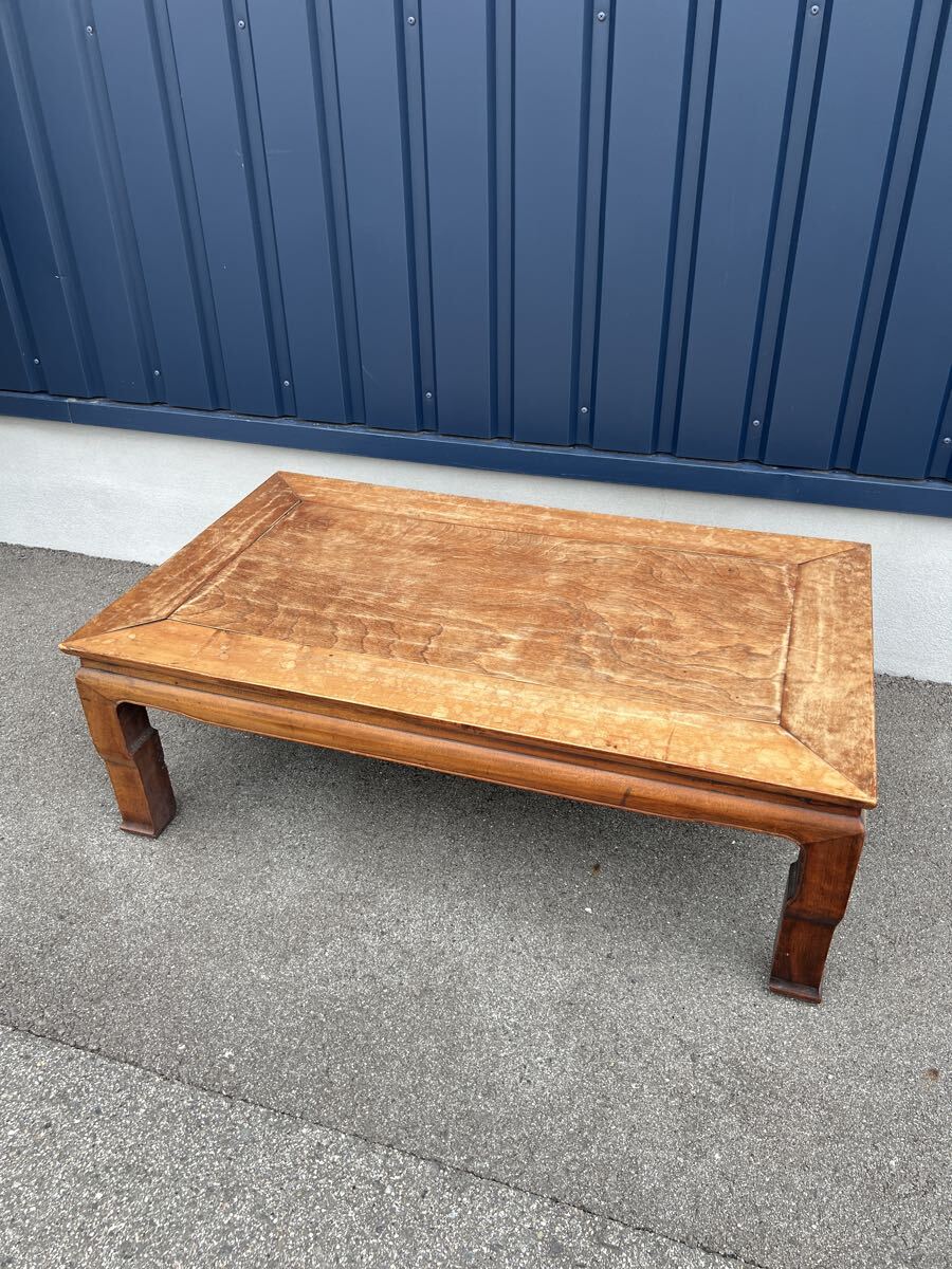 座卓 アンティーク家具 昭和 ケヤキ材 和製アンティーク拍卖