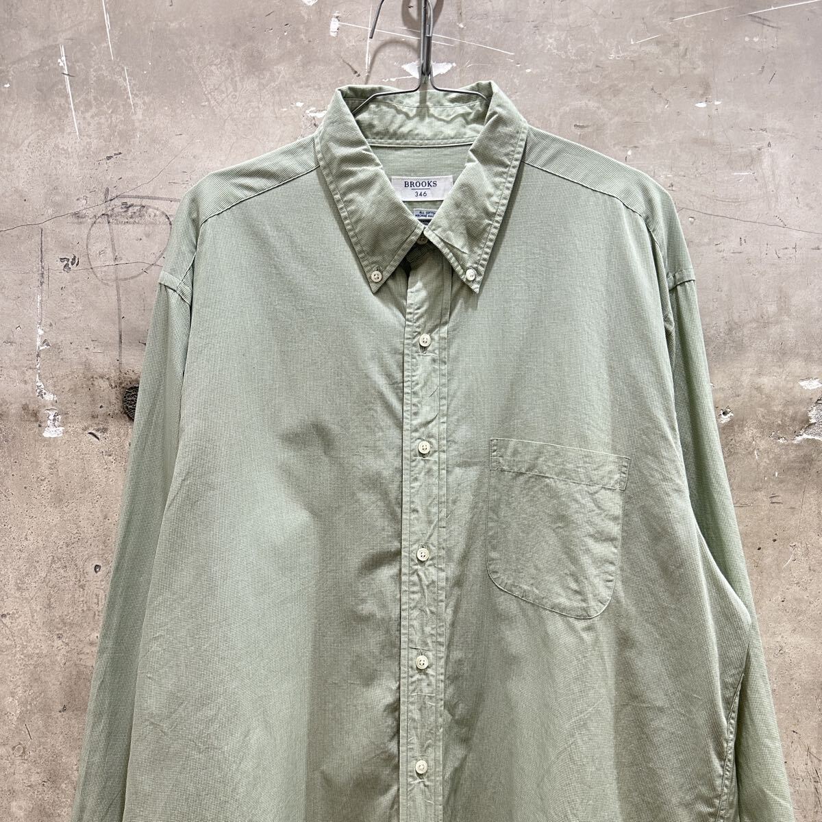 US古着ブルックス346 チェックシャツ 長袖BDシャツ ブルックスブラザーズ拍卖