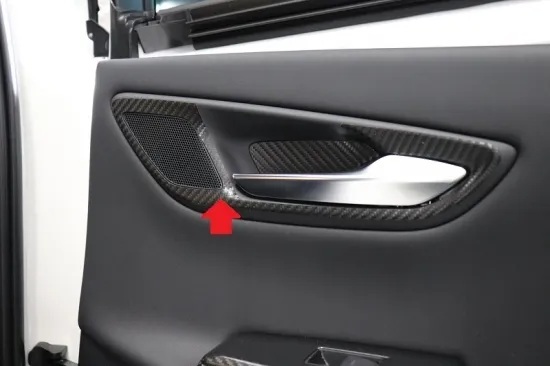 《クラウン220》【アウトレット価格】クラウン220系 リアインナードアハンドルベゼルシート (カーボンシート)①拍卖