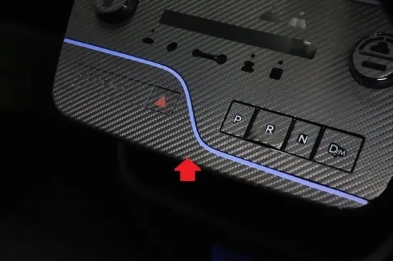 《セレナC28》【アウトレット価格】セレナC28 エアコンパネルカーボンシートVer2 ライン入り (カーボンシートブルーライン入り)拍卖