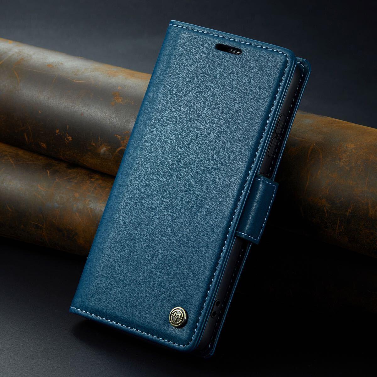 Galaxy S25 レザーケース ギャラクシー s25 ケース galaxy s25 カバー SC-51F SCG31 手帳型 カード収納 ブルー拍卖