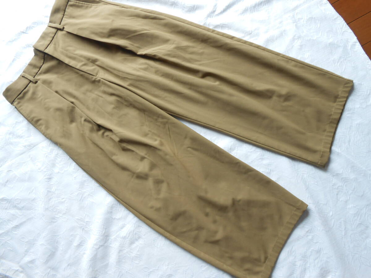 バレルレッグスラックス メンズパンツ  ベージュ サイズM 拍卖