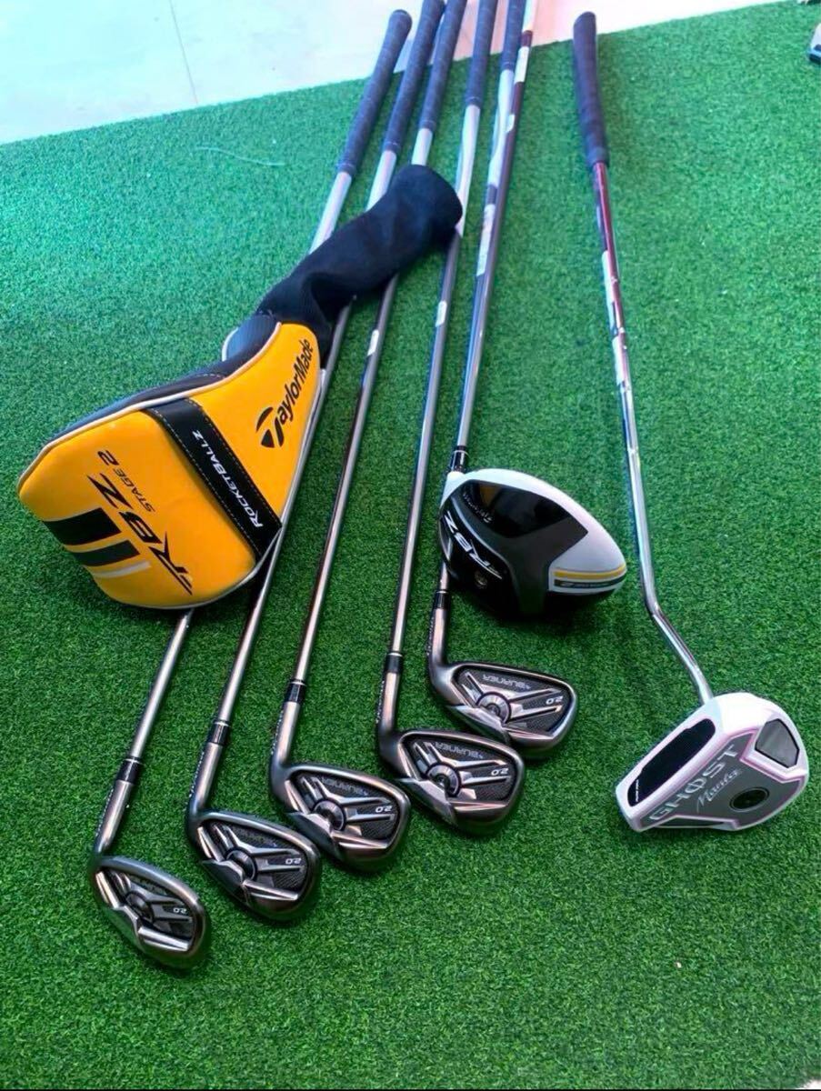 送料無料 豪華 美品 レディース テーラーメイド ゴルフクラブ セット バーナー RBZ 激飛び 優しい拍卖