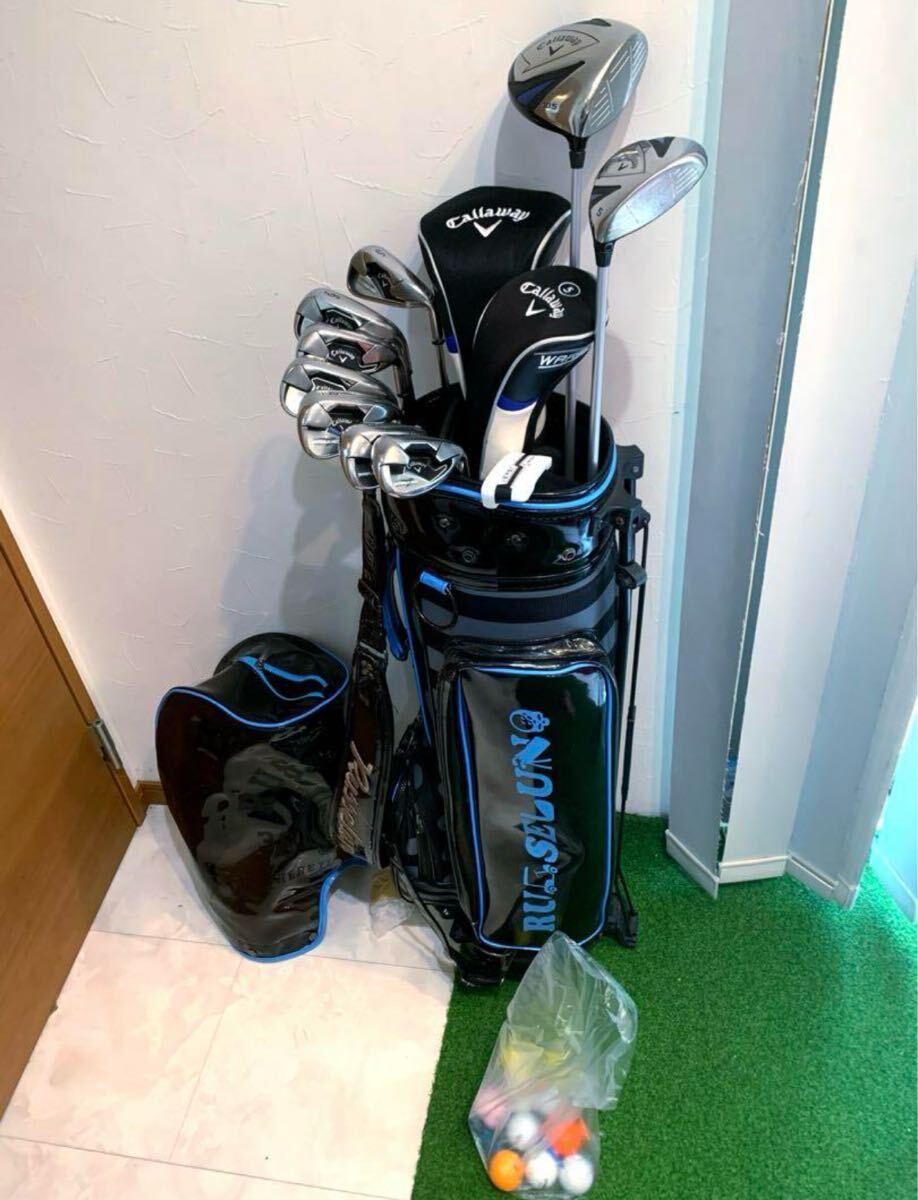 送料無料 豪華 キャロウェイ ウォーバード ゴルフクラブ フルセット キャディバッグ/ラッセルノ拍卖