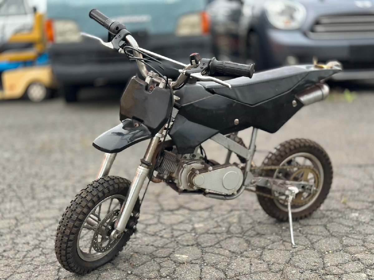 ●初爆OK! ポケバイ キッズバイク 2スト エンジン モトクロス オフロード メーカー不明 引取限定 発送不可 近郊配送可 札幌発拍卖