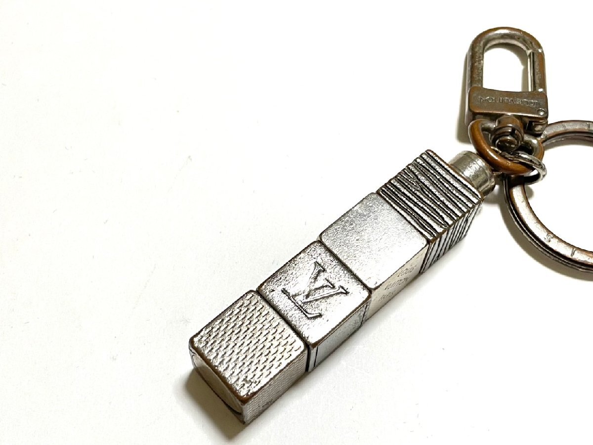 ■LOUIS VUITTON ルイ・ヴィトン キーホルダー ポルトクレ・キューブ チャーム キーリング★拍卖