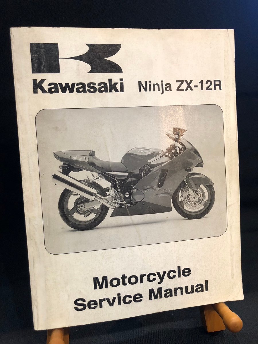 ★Kawasaki カワサキ 2000年 Ninja ZX-12R ZX1200-A1 英語版 サービスマニュアル カワサキB-5拍卖