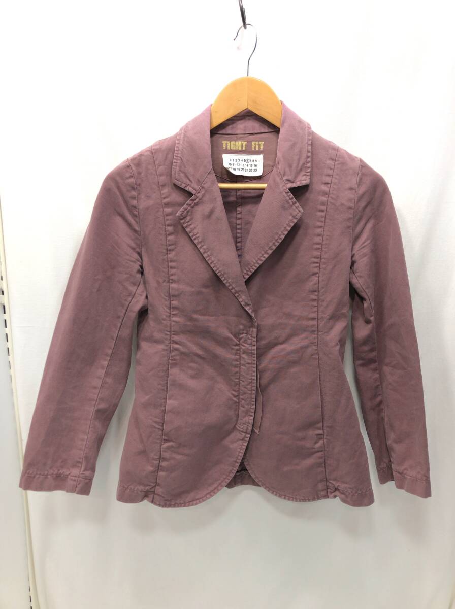 Maison Margiela テーラード ジャケット レディース 40 ダークピンク ジップアップ Martin Margiela1 メゾン マルジェラ G27拍卖
