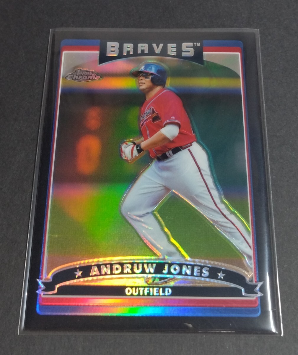 MLB 2006年topps chrome アンドリュー・ジョーンズ(ブレーブス)549枚限定 リフラクター。No,160。Braves ANDRUW JONES Refractor拍卖