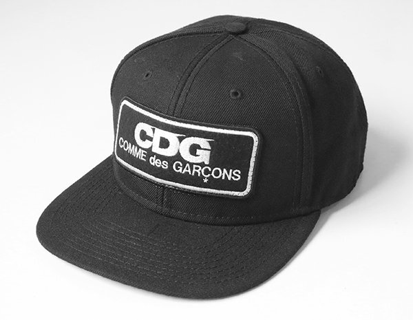 COMME des GARCONS ◆CDG LOGO PATCH CAP 黒 ベースボールキャップ 帽子 ロゴ刺繍 コムデギャルソン ◆H-2拍卖