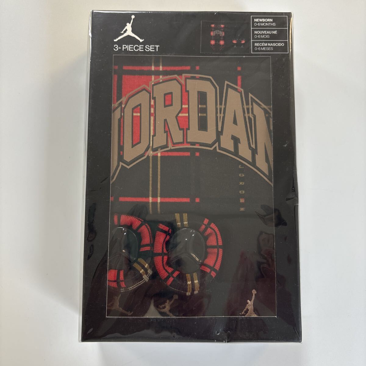 新品 ジョーダン ロンパース 3点セット 50-68cm JORDAN ベビー服 拍卖