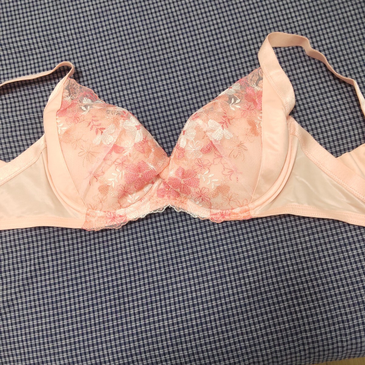 ファンケル ブラジャー 華レース 寄せて上げブラ E75 ピンク系 FANCL 新品未使用拍卖