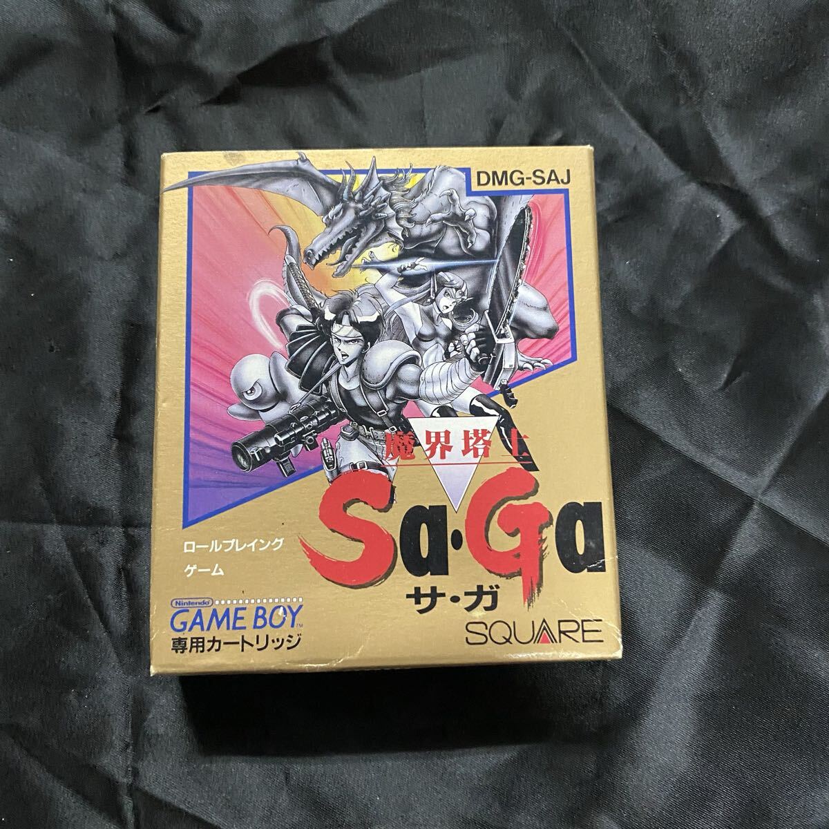 GBソフト 魔界塔士 Sa・Ga 箱 説明書付き ゲームボーイ サガ拍卖