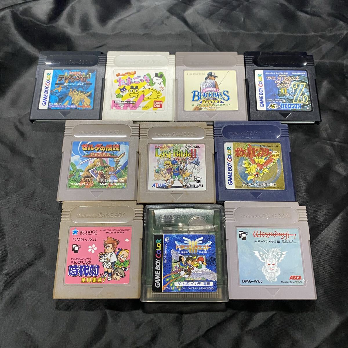 GBソフト ソフトのみ 10本セット ゲームボーイ ドラクエ ウィザードリィ ポケットモンスター ゼルダ他 ポケモン拍卖