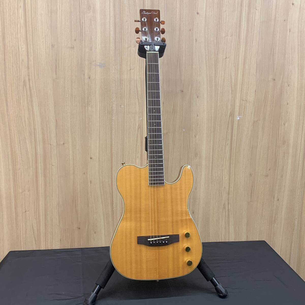 【Y9】 Antique Noel AS-520S アコースティックギター 要修理 エレアコ テレキャスターシェイプ 4380-63拍卖