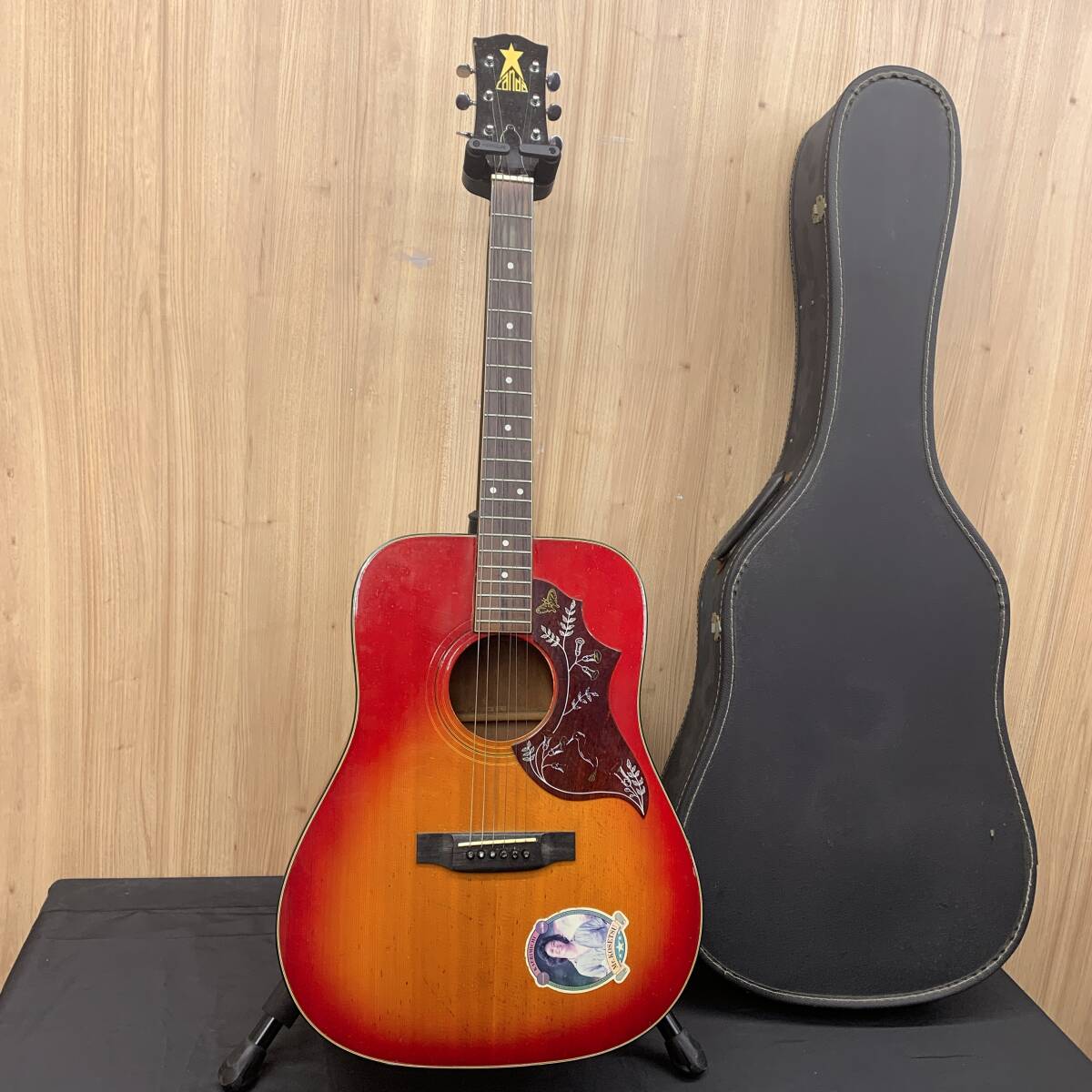 【Y12】 canda ハミングバードタイプ アコースティックギター 要修理品 4380-5拍卖