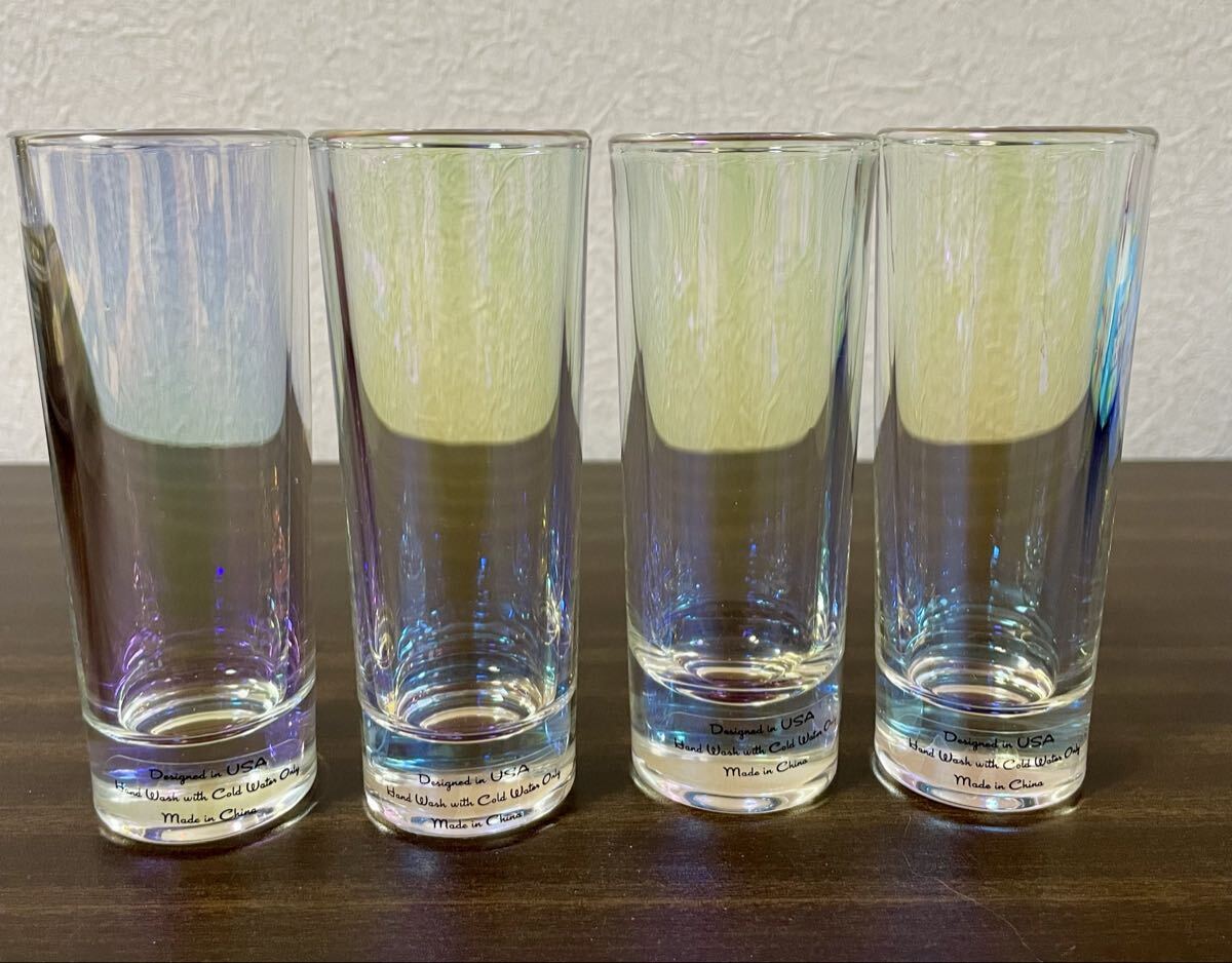 BEEKMAN HOME ショットグラス4個セット未使用小傷多い グラス ガラス製 コップ拍卖