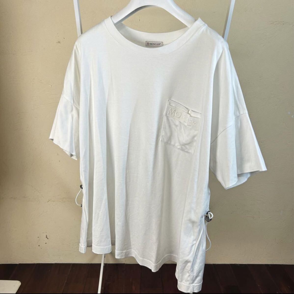 【極美品】【レアモデル】MONCLER モンクレール切り替え半袖Tシャツワッペン拍卖