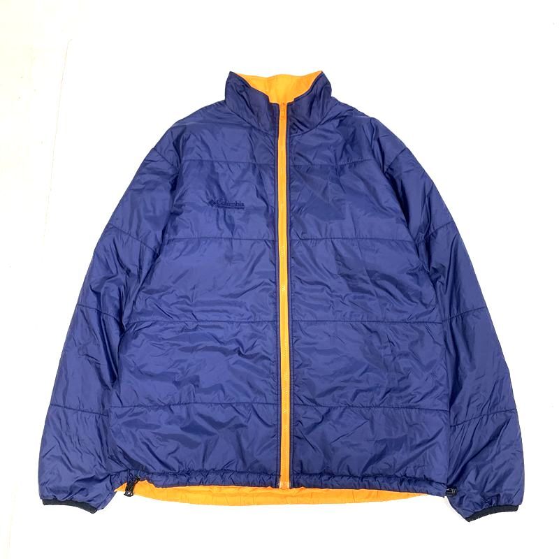 Columbia コロンビア PRIMALOFT プリマロフト 中綿 ナイロンジャケット リバーシブル パープル/オレンジ size:XXL/ブルゾン アウトドア拍卖