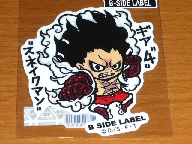 ◆ワンピース ステッカー◆ルフィ ギア4 スネイクマン◆B-SIDE LABEL◆拍卖