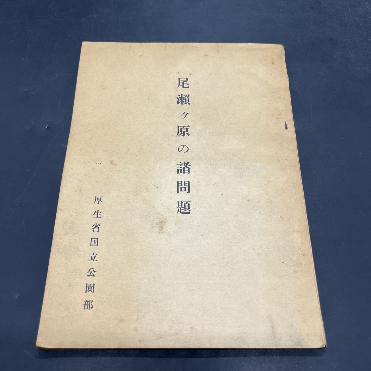 厚生省国立公園部『尾瀬ヶ原の諸問題』昭和25年 附図2枚/尾瀬地方地形図・尾瀬地方地質水系図 景観保留 地形と地質 植物 動物 水電拍卖