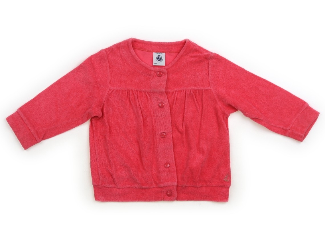 プチバトー PETIT BATEAU カーディガン 70サイズ 女の子 子供服 ベビー服 キッズ拍卖
