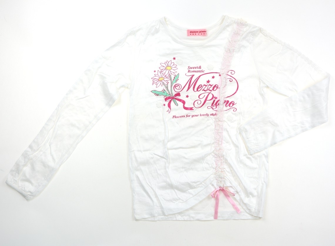 メゾピアノ mezzo piano Tシャツ・カットソー 160サイズ 女の子 子供服 ベビー服 キッズ拍卖