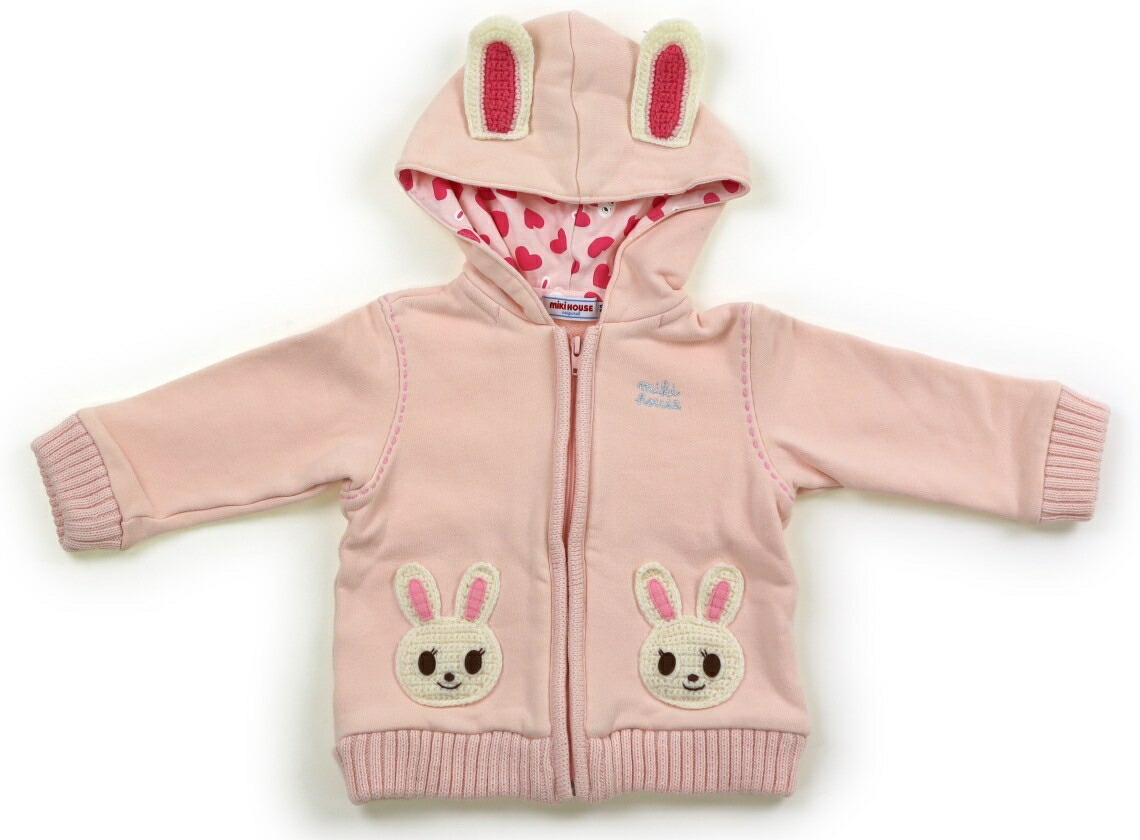 ミキハウス miki HOUSE パーカー 80サイズ 女の子 子供服 ベビー服 キッズ拍卖