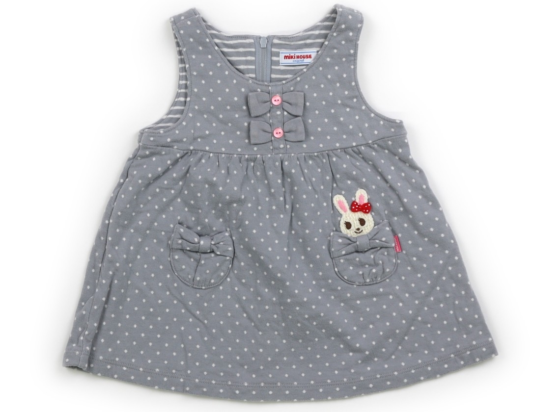 ミキハウス miki HOUSE ジャンパースカート 80サイズ 女の子 子供服 ベビー服 キッズ拍卖