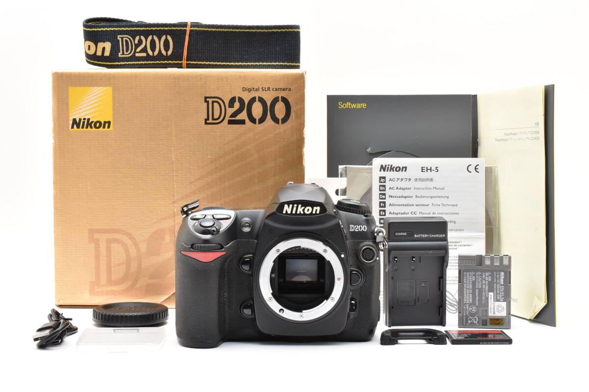【外観良品】Nikon ニコン D200 ボディ シャッター回数11487枚 元箱付【動作確認済み】#103拍卖