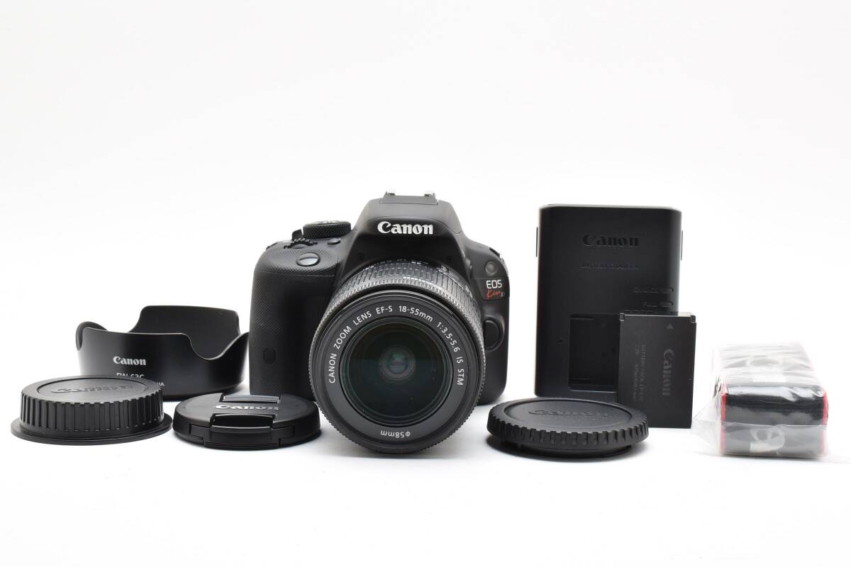 【美品】Canon キャノン EOS Kiss X7 EF-S 18-55mm F3.5-5.6 IS STM シャッター回数3465回【動作確認済み】#110拍卖