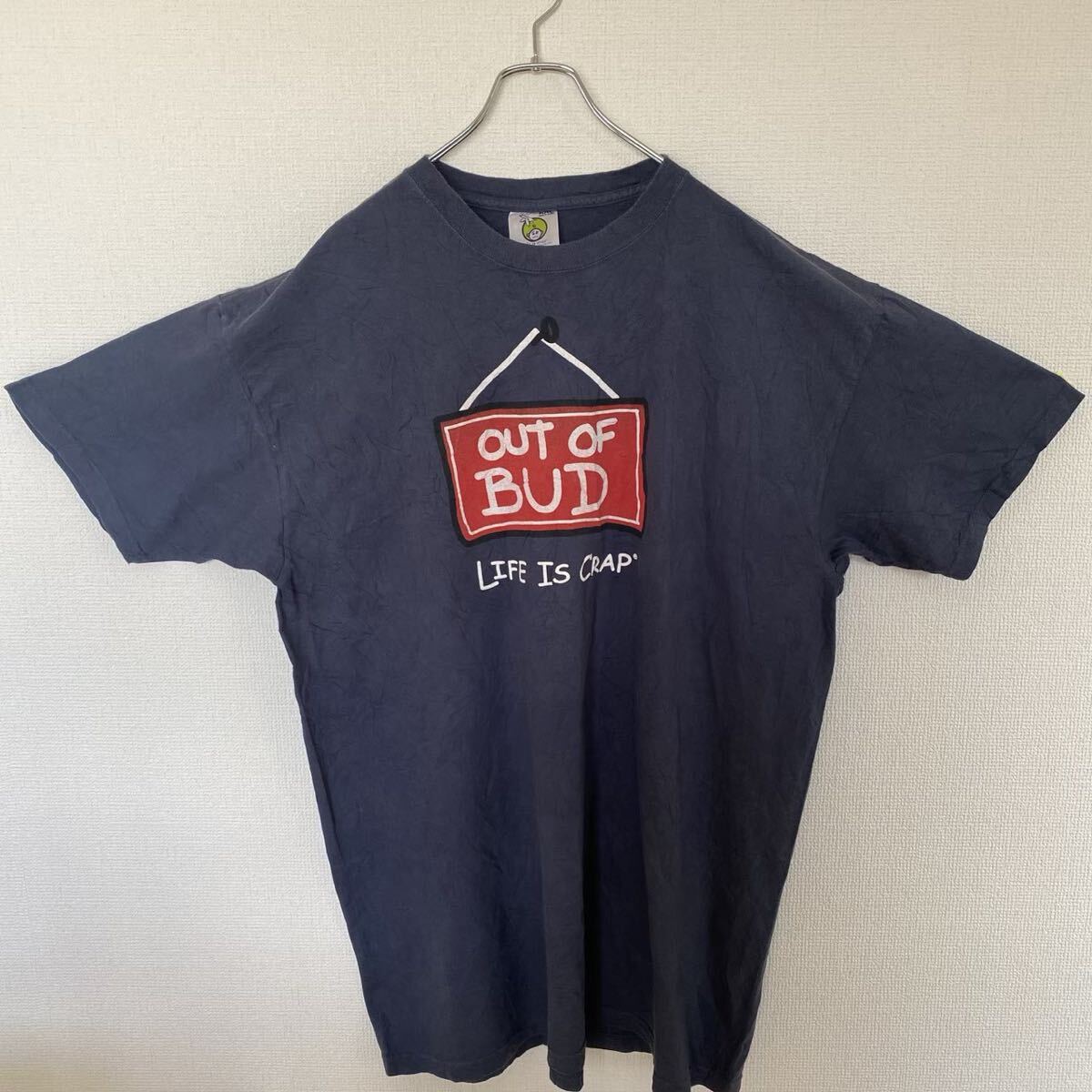 Life is crap メンズXXL 半袖Tシャツ ネイビー拍卖