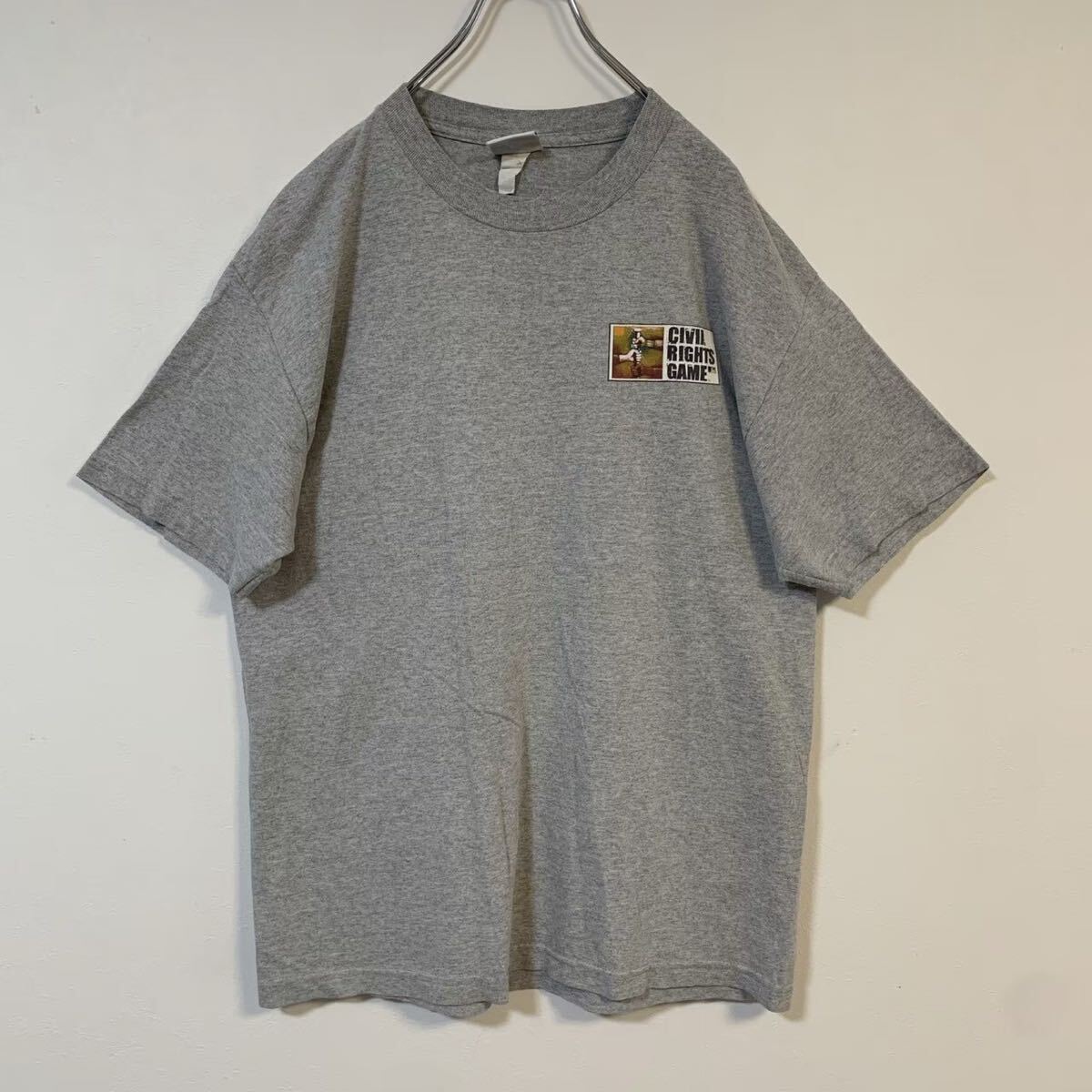 majesticバックプリント Tシャツ グレー半袖拍卖