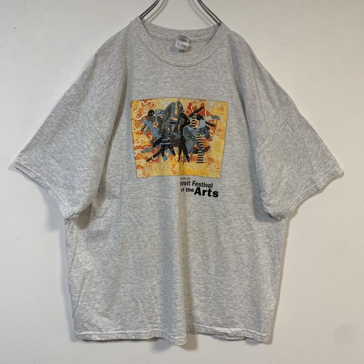 グラフィックデザイン プリント Tシャツ 2XL 古着 オーバーサイズ拍卖