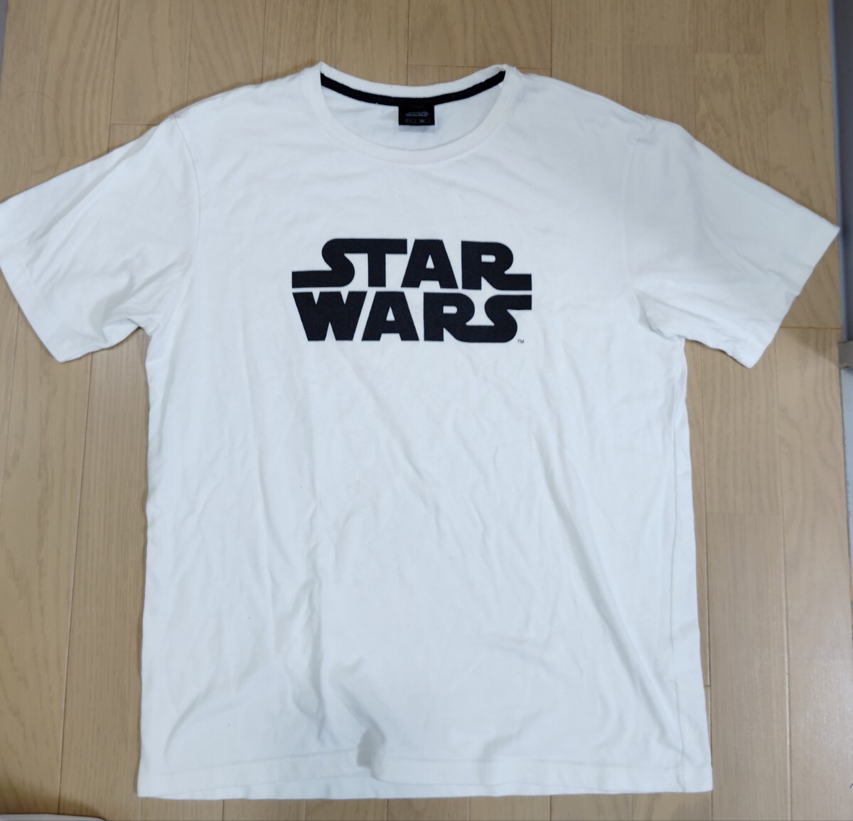 ”STARWARSスターウォーズ”《タイトルロゴプリントTシャツ》◆Lサイズ/ホワイト拍卖