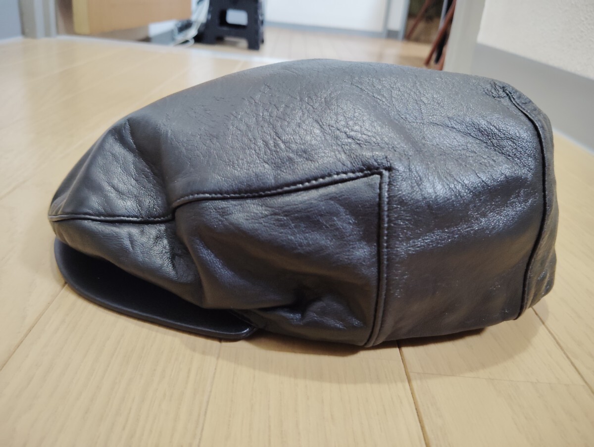 フランス製 未使用品Jerome Lemaitre『オールレザーハンチング』◆サイズ58cm拍卖